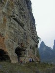 Eric at the belay after his second lead ever